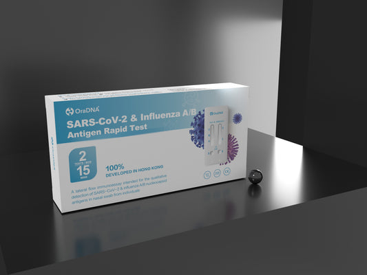 新型冠状病毒、甲型流感病毒及乙型流感病毒联合抗原检测试剂盒 2test/盒