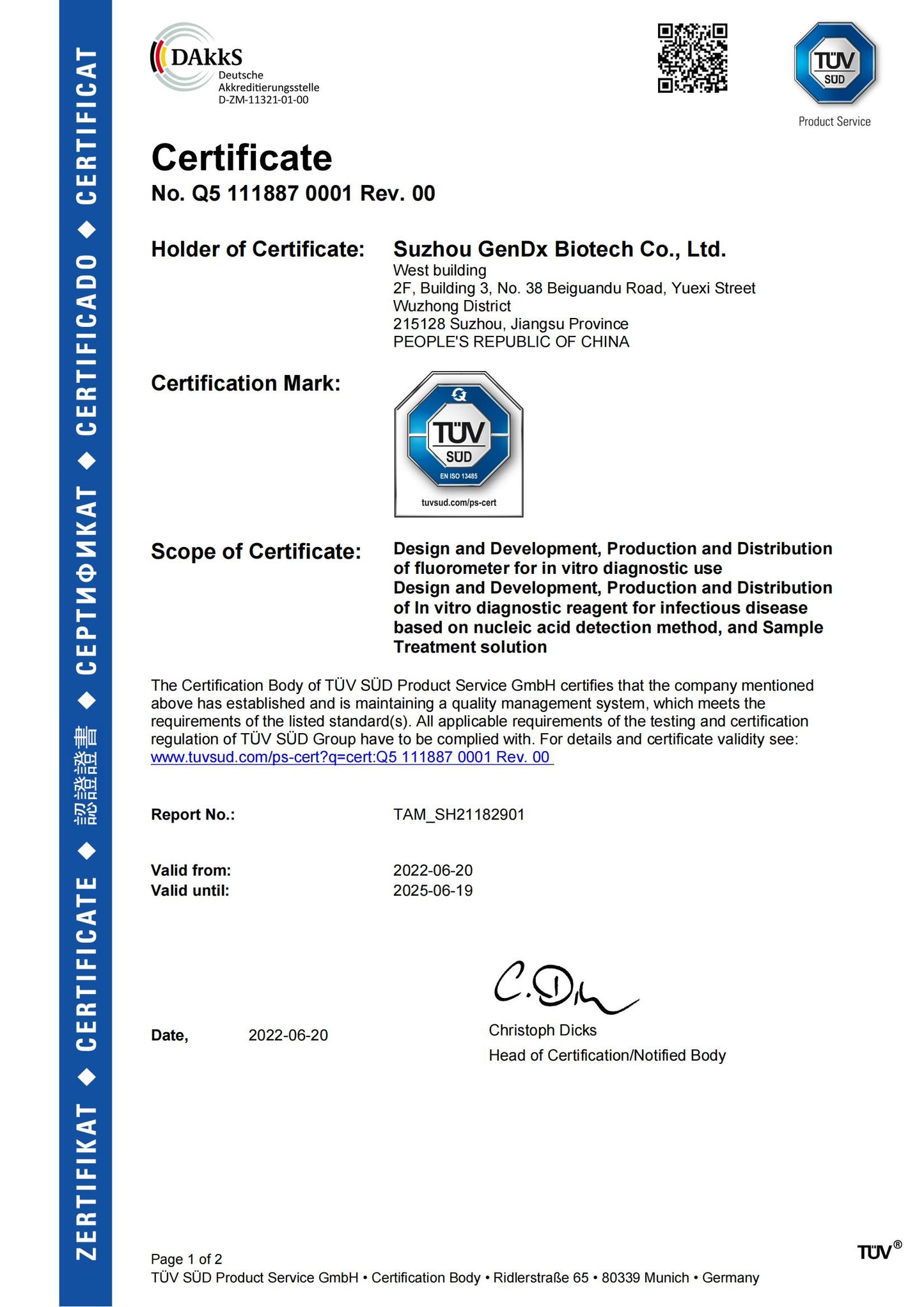 GENEYE™ SARS-CoV-2 Test（10 Assay tests/kit ＆ 1 GENEYE System）