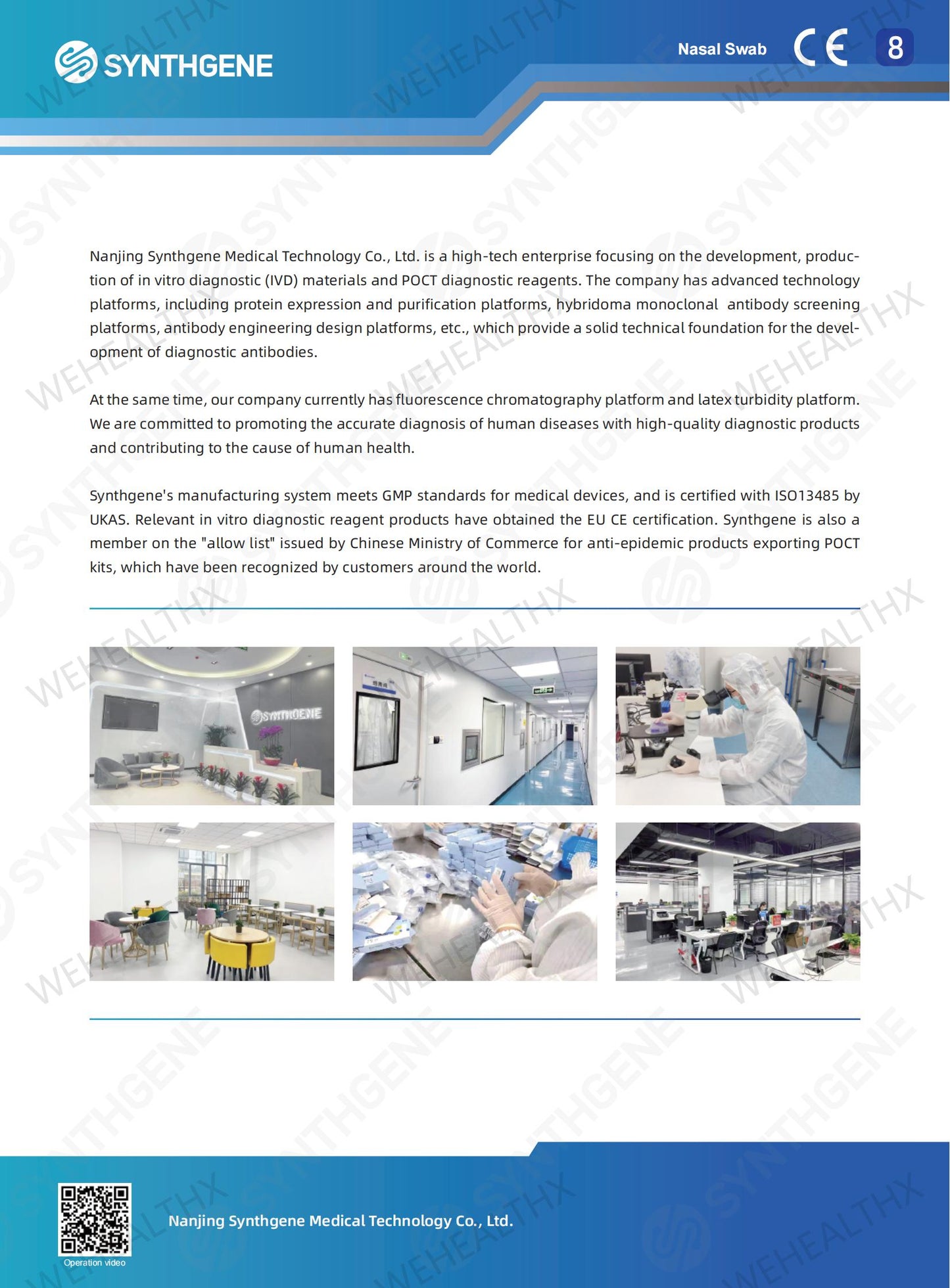 Synthgene SARS-COV-2 Nucleocapsid(N) Antigen Rapid test（每份包含10盒,一次訂購10份包郵）